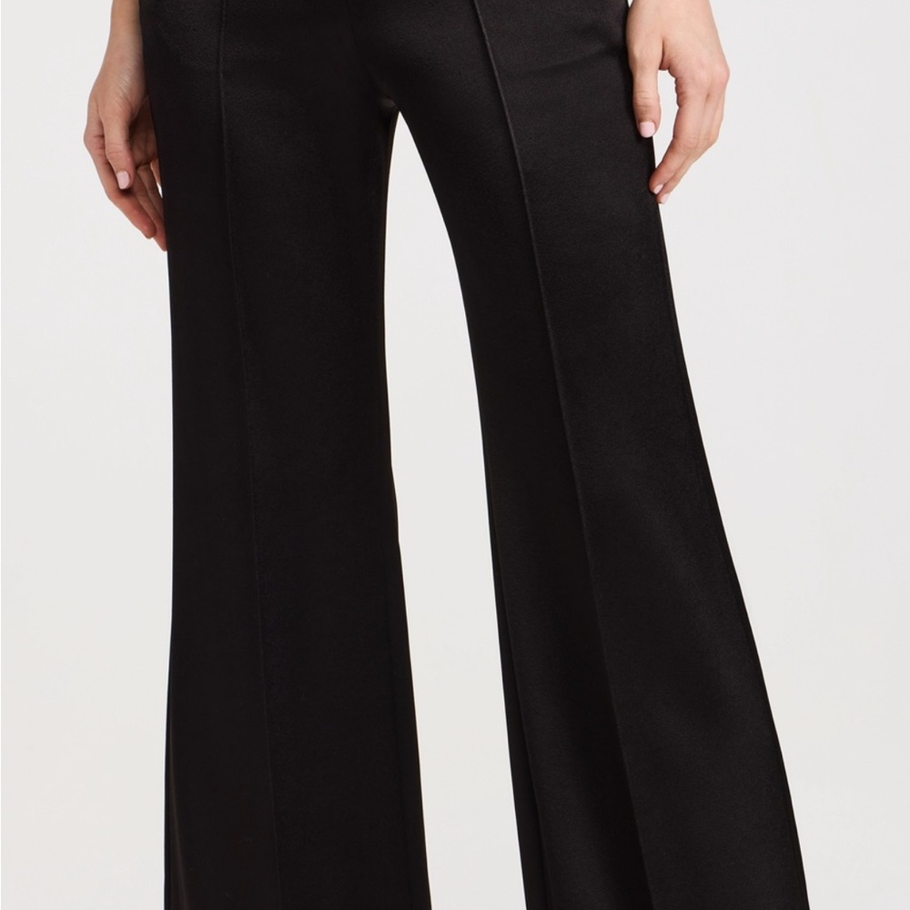 Alice + Olivia black satin Dylan pant - NWT